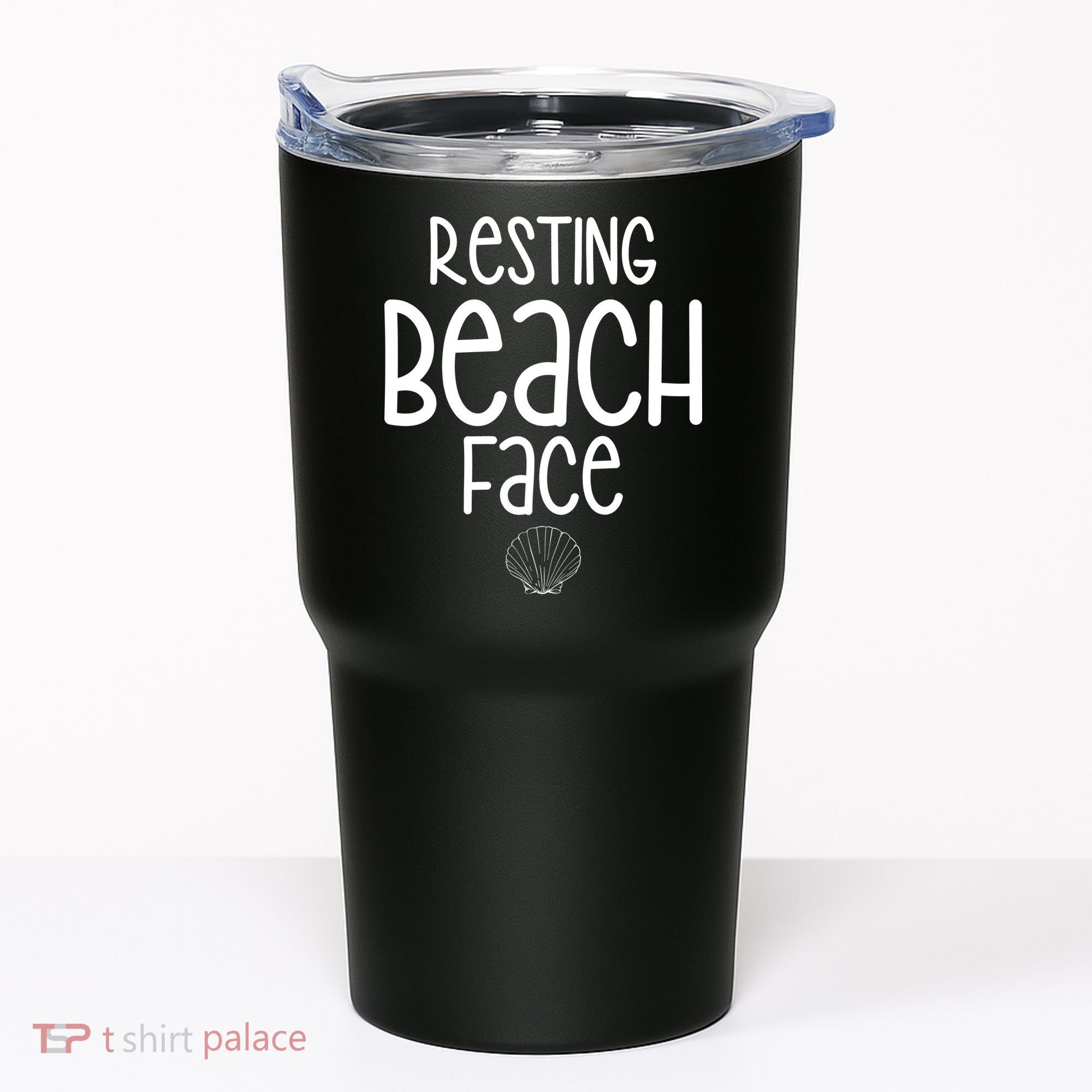 Resting Beach Face Funny Vacation Tumbler