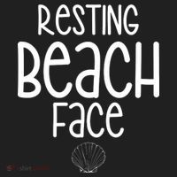 Resting Beach Face Funny Vacation Tumbler thumb 3