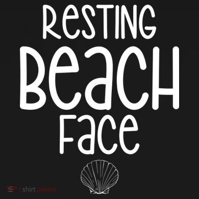 Resting Beach Face Funny Vacation Youth Performance Sprint T-Shirt