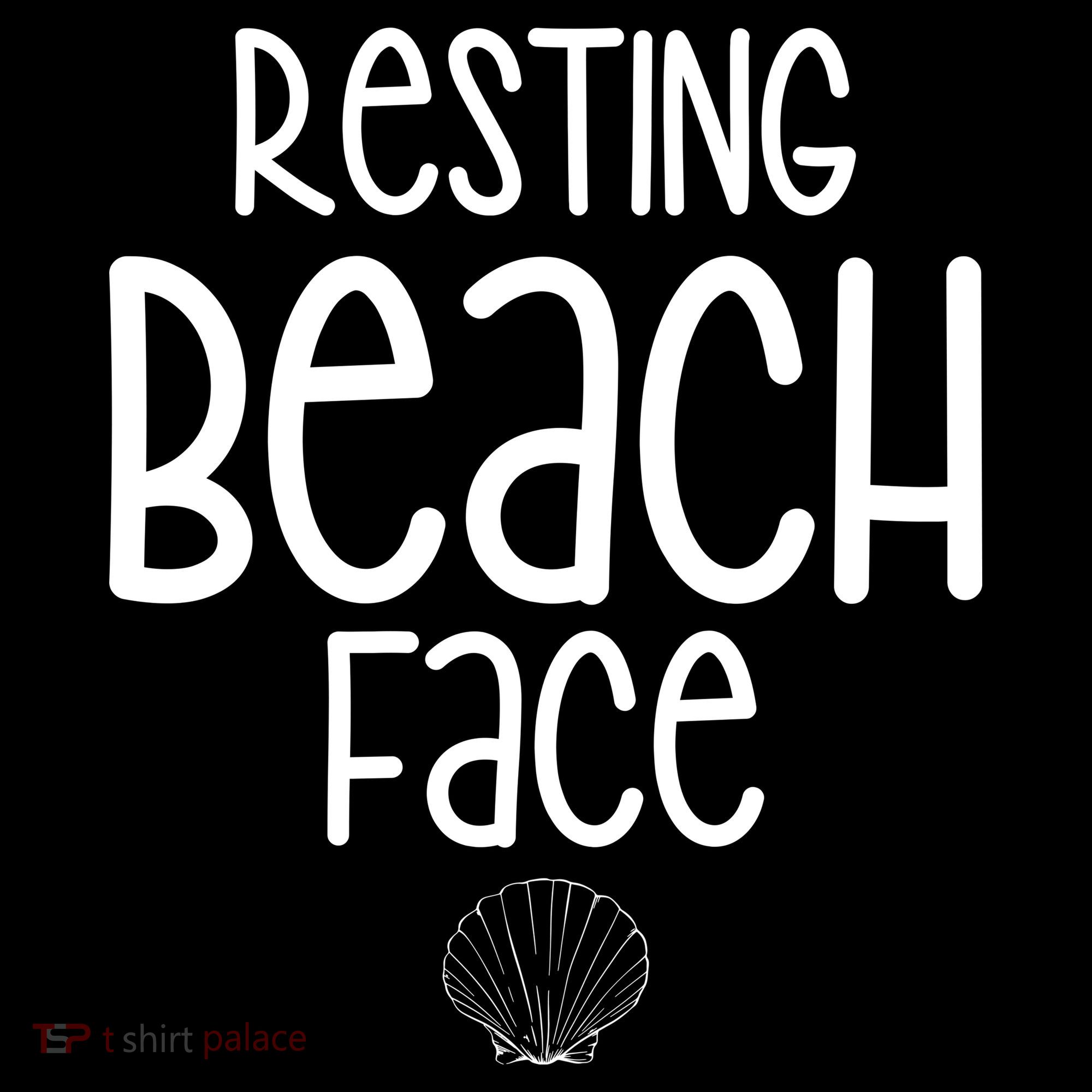 Resting Beach Face Funny Vacation Toddler T-Shirt