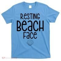 Resting Beach Face Funny Vacation T-Shirt thumb 0