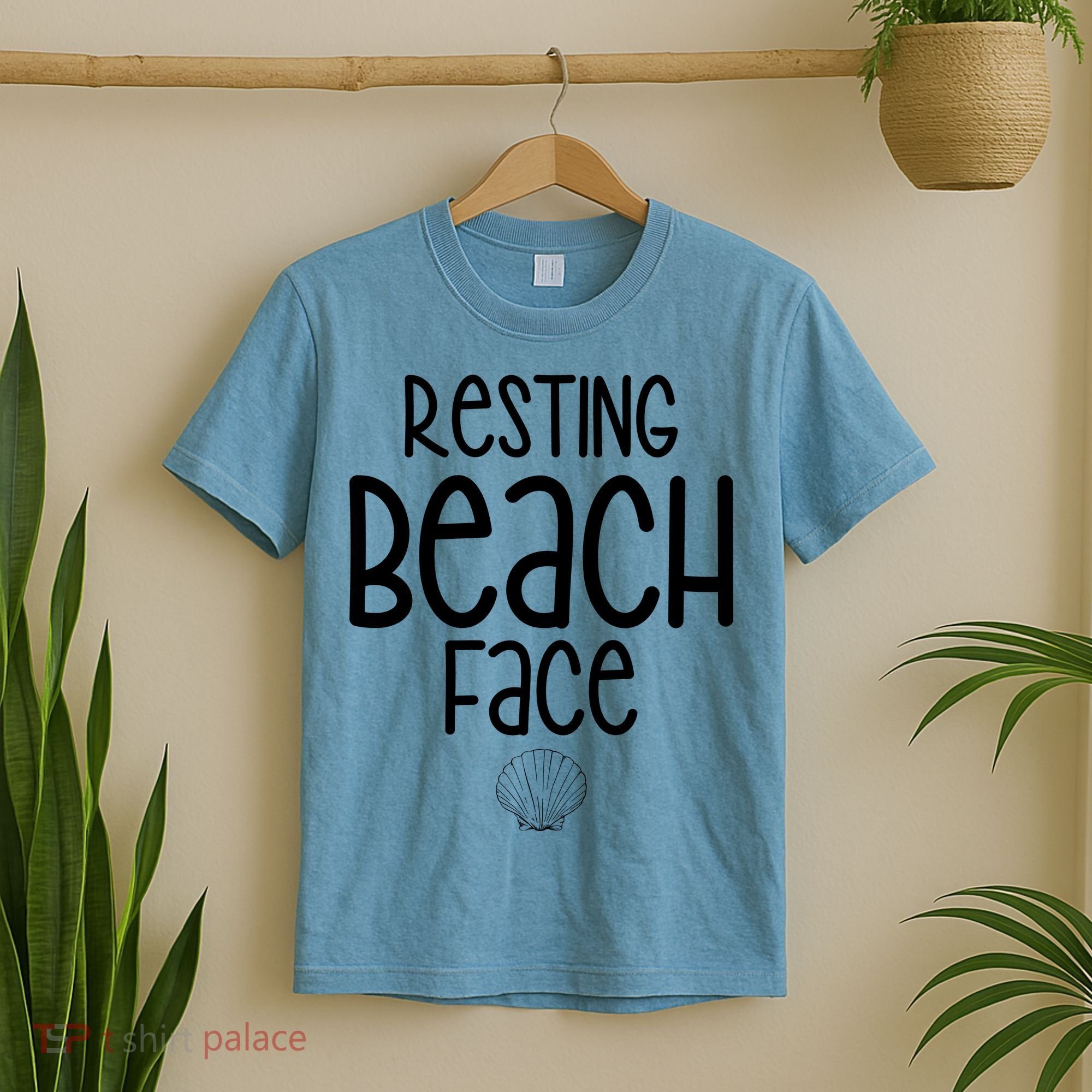 Resting Beach Face Funny Vacation T-Shirt