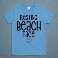 Resting Beach Face Funny Vacation T-Shirt thumb 4