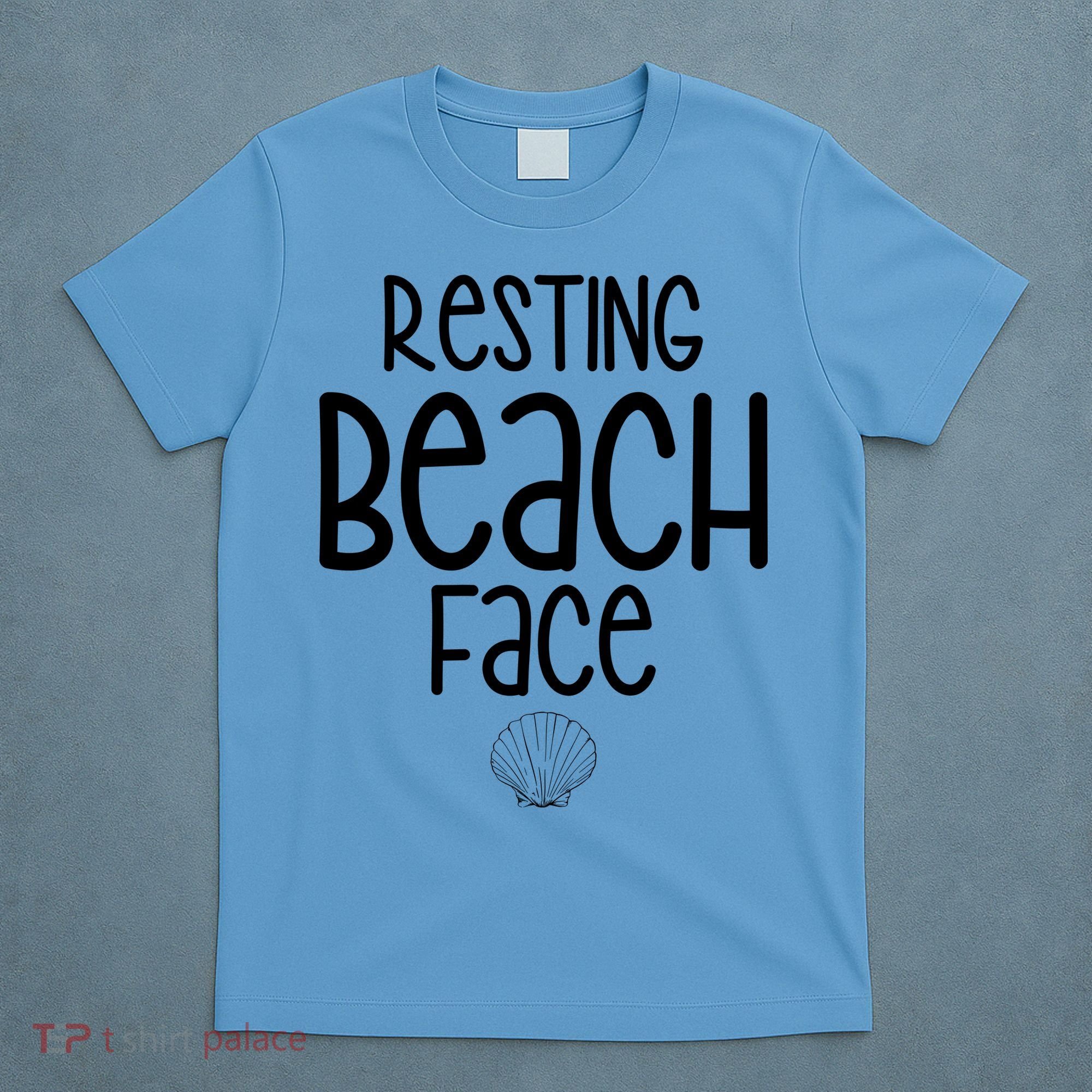 Resting Beach Face Funny Vacation T-Shirt