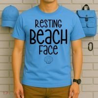 Resting Beach Face Funny Vacation T-Shirt thumb 5