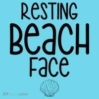 Resting Beach Face Funny Vacation T-Shirt thumb 6