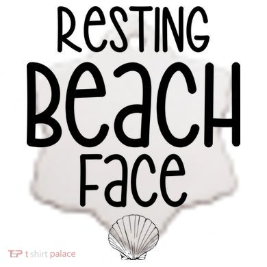 Resting Beach Face Funny Vacation Ceramic Ornament
