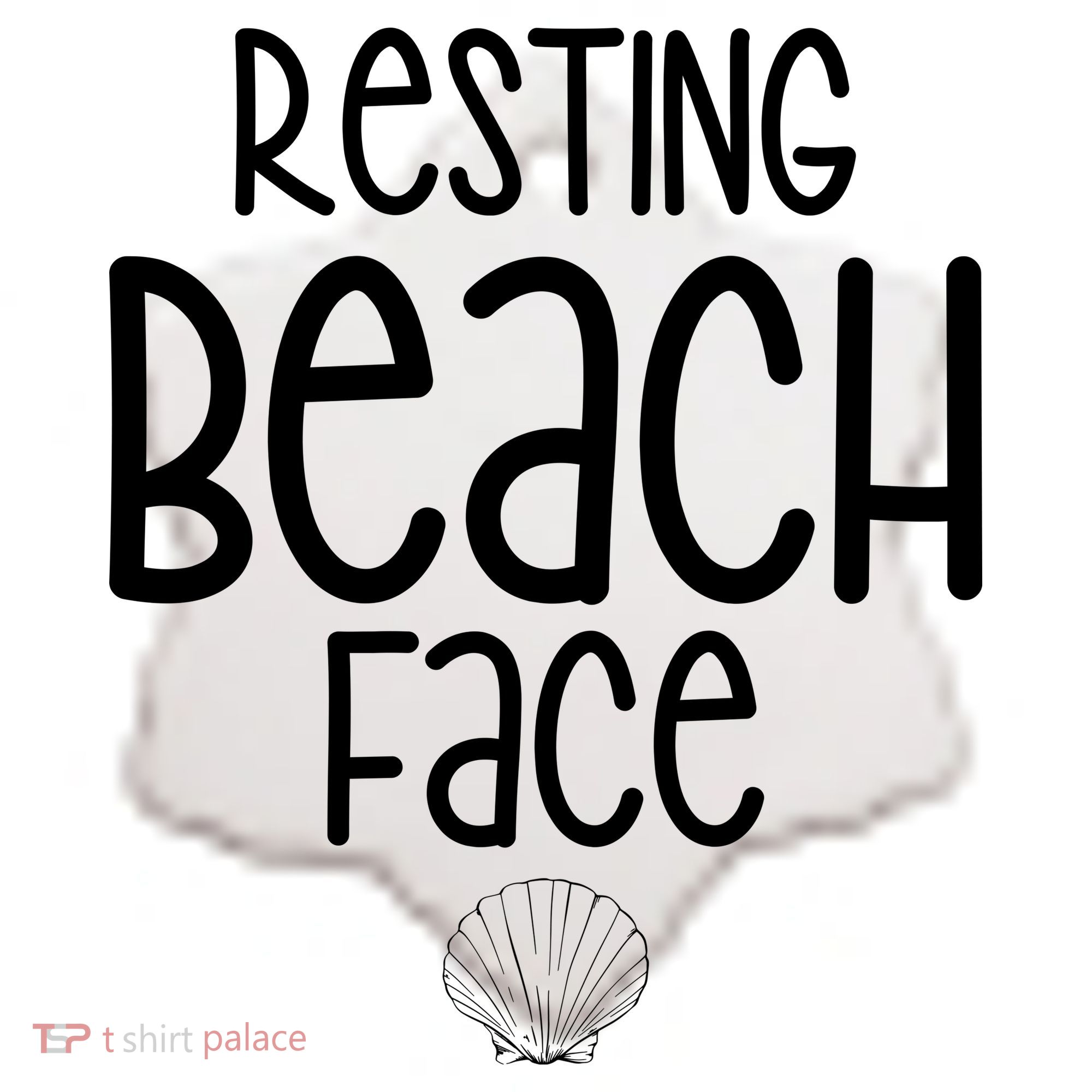 Resting Beach Face Funny Vacation Ceramic Ornament