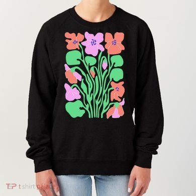 Retro Boho Flowers Floral Pattern Women's Sweatshirt