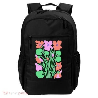 Retro Boho Flowers Floral Pattern Backpack