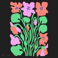 Retro Boho Flowers Floral Pattern Beanie thumb 2