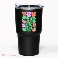 Retro Boho Flowers Floral Pattern Tumbler thumb 0