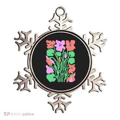 Retro Boho Flowers Floral Pattern Ornament