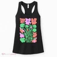 Retro Boho Flowers Floral Pattern Women's Tank Top thumb 0