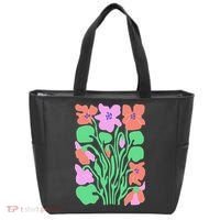 Retro Boho Flowers Floral Pattern Tote Bag thumb 0