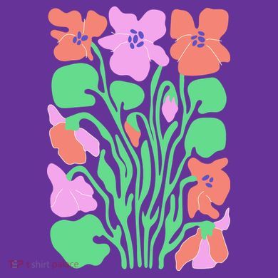 Retro Boho Flowers Floral Pattern Visor