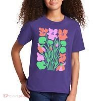 Retro Boho Flowers Floral Pattern Kids T-Shirt thumb 2