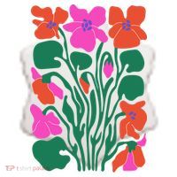 Retro Boho Flowers Floral Pattern Ceramic Ornament thumb 2