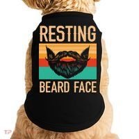 Resting Beard Face Beard Lover Bearded Guy Mustache Doggie Tank thumb 0