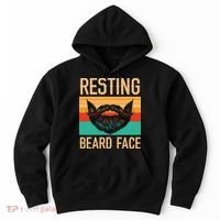 Resting Beard Face Beard Lover Bearded Guy Mustache Hoodie thumb 0