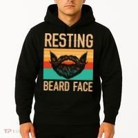 Resting Beard Face Beard Lover Bearded Guy Mustache Hoodie thumb 2
