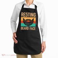 Resting Beard Face Beard Lover Bearded Guy Mustache Apron thumb 2
