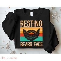 Resting Beard Face Beard Lover Bearded Guy Mustache Sweatshirt thumb 2