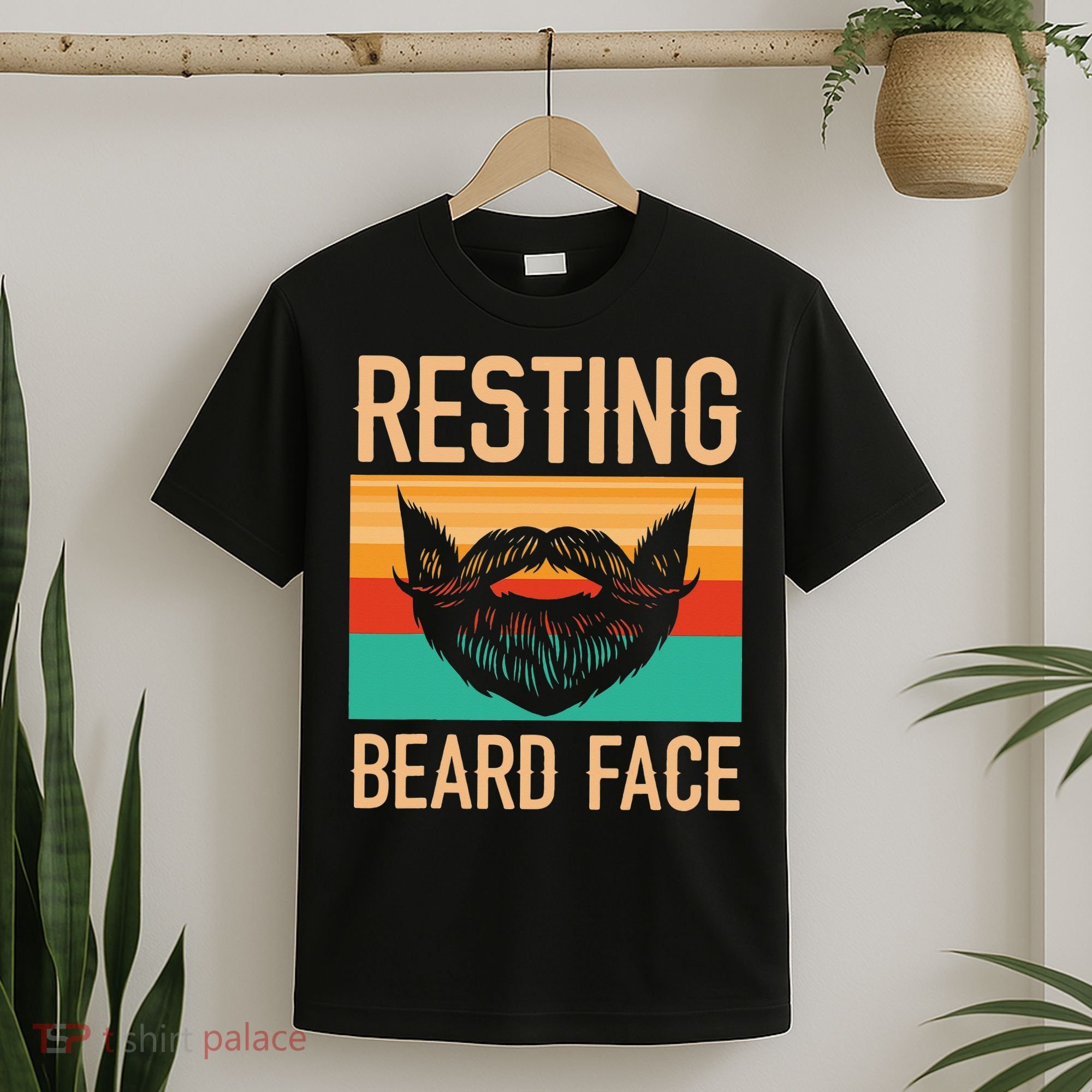 Resting Beard Face Beard Lover Bearded Guy Mustache T-Shirt