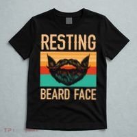 Resting Beard Face Beard Lover Bearded Guy Mustache T-Shirt thumb 5
