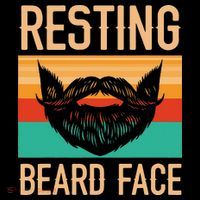 Resting Beard Face Beard Lover Bearded Guy Mustache Mousepad thumb 1
