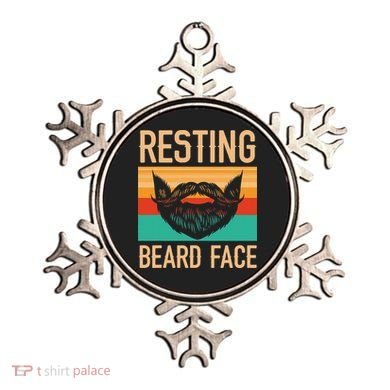 Resting Beard Face Beard Lover Bearded Guy Mustache Ornament