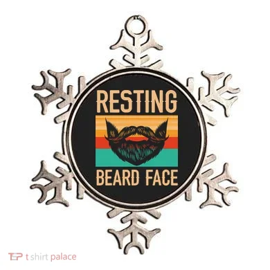 Resting Beard Face Beard Lover Bearded Guy Mustache Ornament