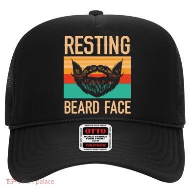 Resting Beard Face Beard Lover Bearded Guy Mustache Hat
