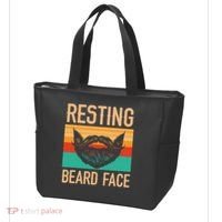 Resting Beard Face Beard Lover Bearded Guy Mustache Tote Bag thumb 3