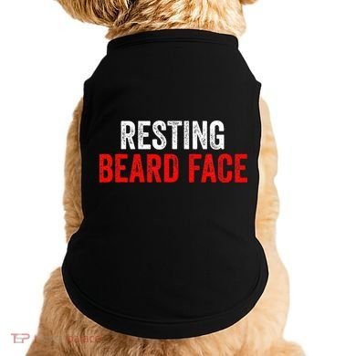 Resting Beard Face Funny Beard Parody Bearded Doggie Tank