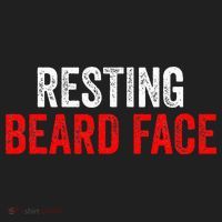 Resting Beard Face Funny Beard Parody Bearded Beanie thumb 2