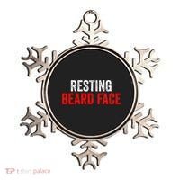 Resting Beard Face Funny Beard Parody Bearded Ornament thumb 0
