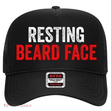 Resting Beard Face Funny Beard Parody Bearded Hat