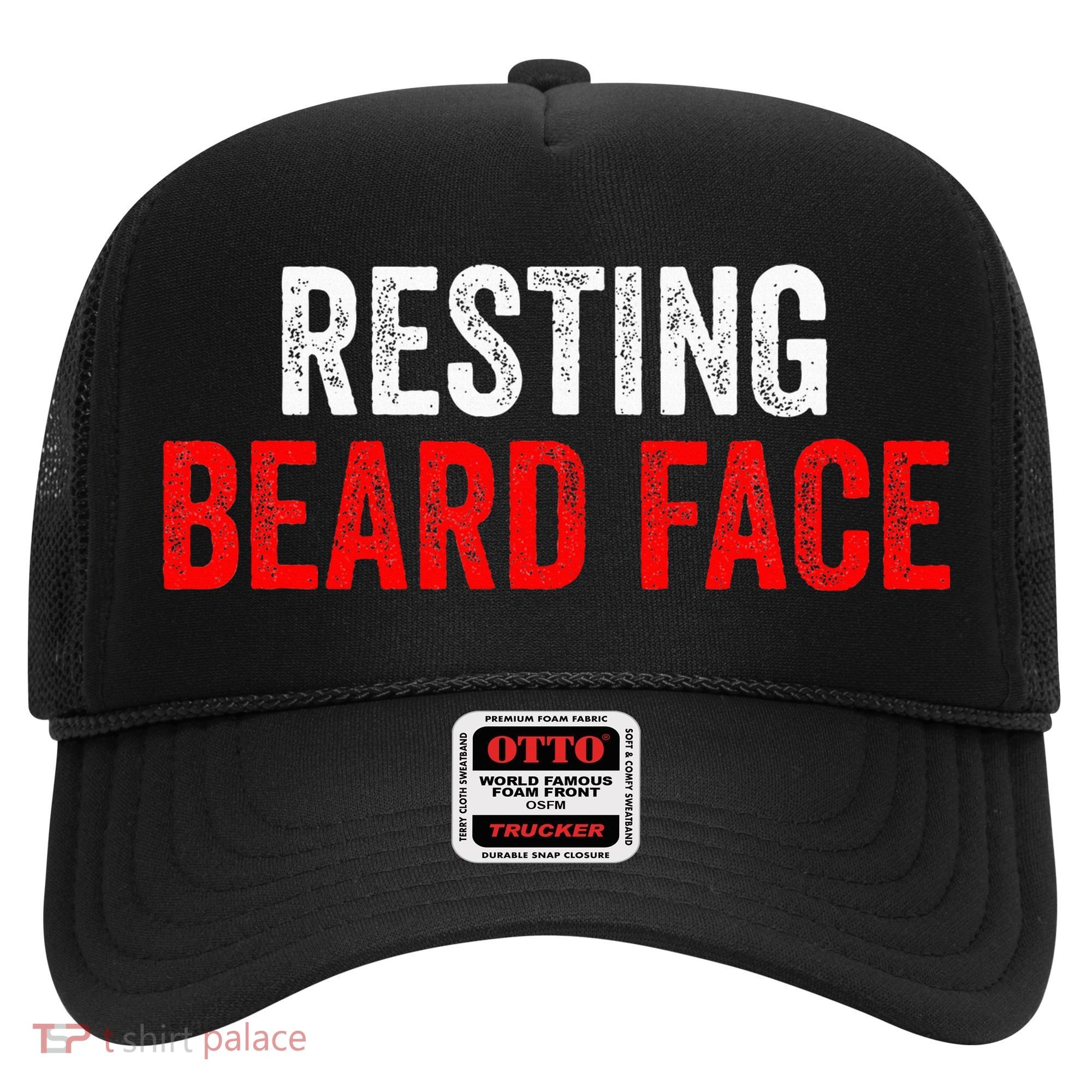 Resting Beard Face Funny Beard Parody Bearded Hat