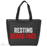 Resting Beard Face Funny Beard Parody Bearded Tote Bag thumb 0