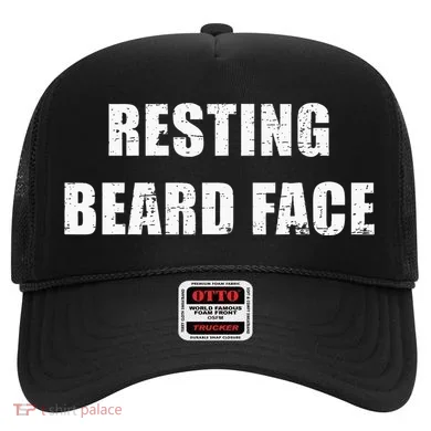 Resting Beard Face Funny Beard Parody Bearded Hat