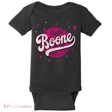 Retro Boone First Name I Love Boone 80's Vintage Baby Bodysuit