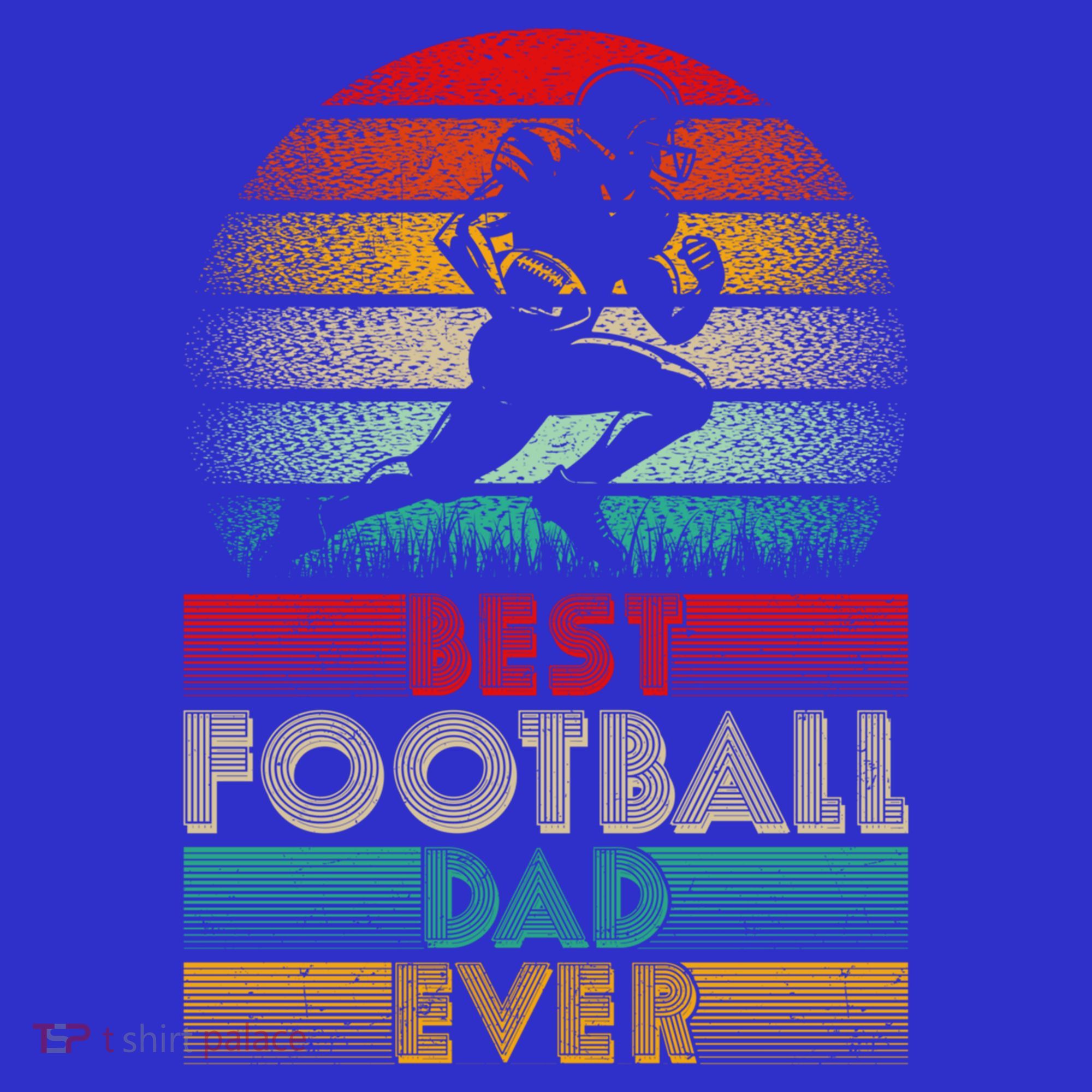 Retro Best Football Dad Ever Football Lover Fathers Day Gift Sweatshirt