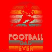 Retro Best Football Dad Ever Football Lover Fathers Day Gift Santa Hat thumb 1