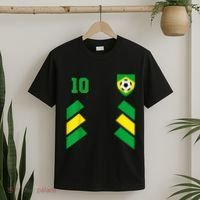 Retro10 Brazilian Football Brazil Soccer Brazil Flag T-Shirt thumb 2