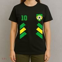 Retro10 Brazilian Football Brazil Soccer Brazil Flag T-Shirt thumb 4