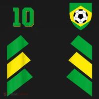Retro10 Brazilian Football Brazil Soccer Brazil Flag T-Shirt thumb 7