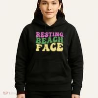 Resting Beach Face Funny Summer Vacation Hoodie thumb 5