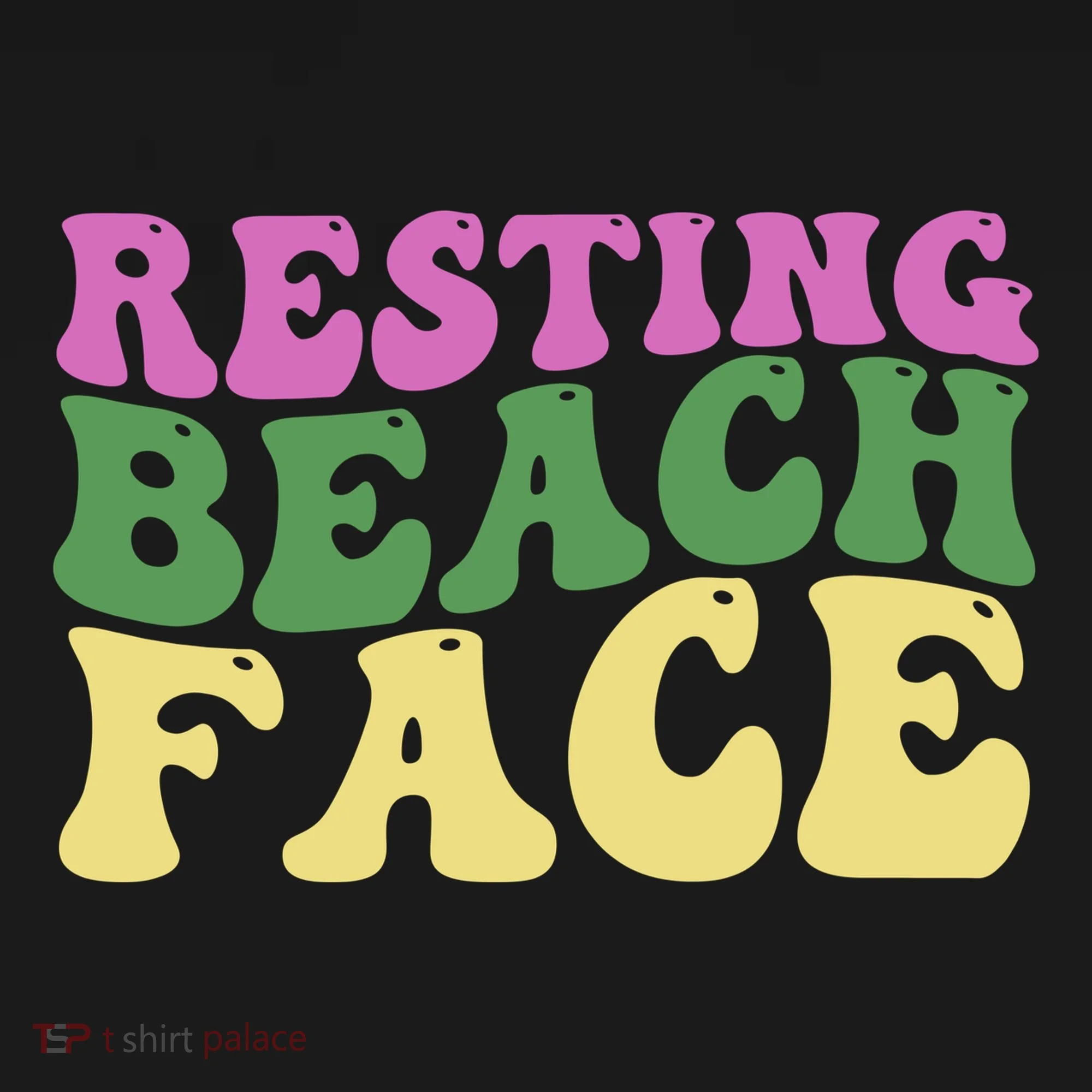 Resting Beach Face Funny Summer Vacation Backpack