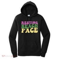 Resting Beach Face Funny Summer Vacation Women's Hoodie thumb 0